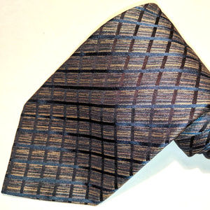 Men's Dei Giovani Blue Silk Neck tie Italy